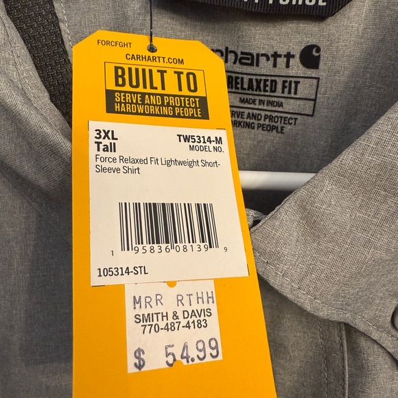 Carhartt Button Down Shirt 3XLT - Picture 4 of 5